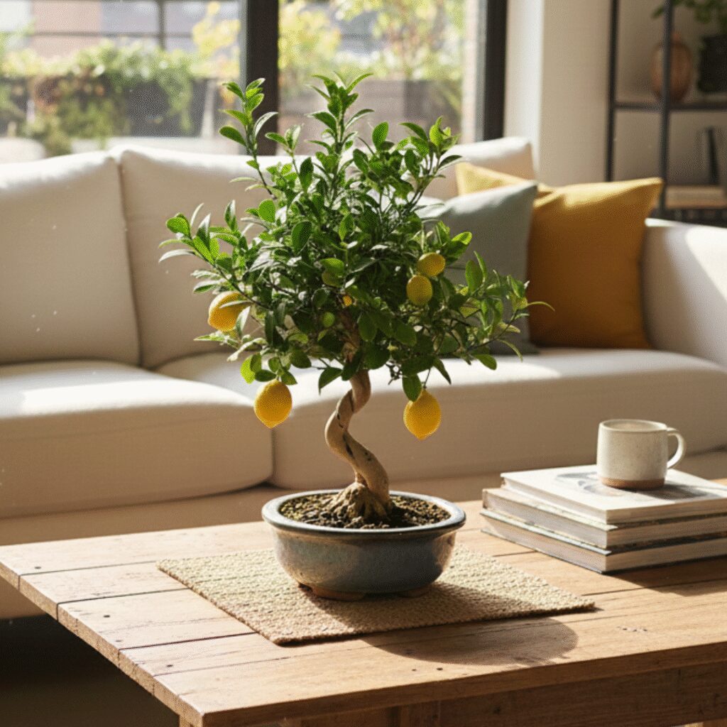 lemon citrus bonsai