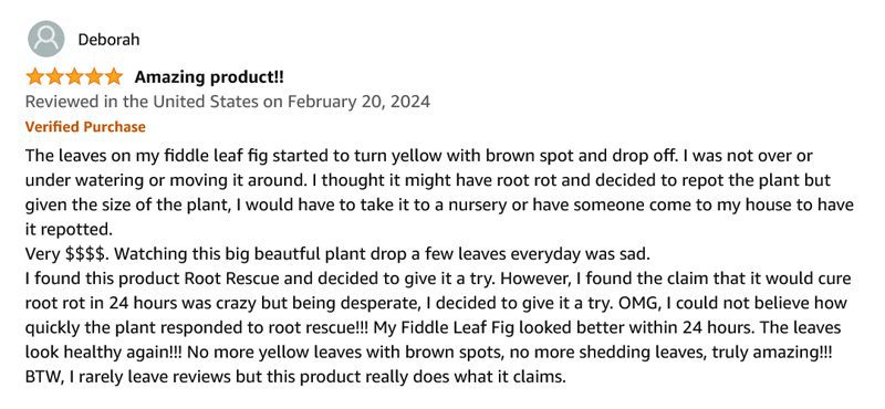 Fiddle Leaf Fig Rescue Drops